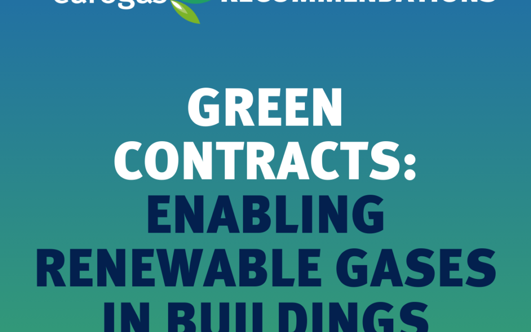Enabling Renewable Gases in Buildings with Green Contracts