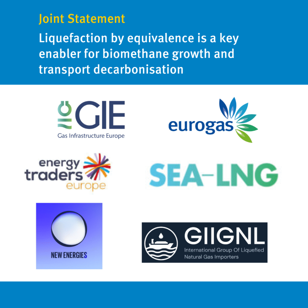 Joint statement: Liquefaction by equivalence is a key enabler for biomethane growth and transport decarbonisation