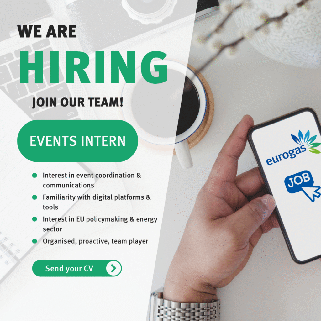 Eurogas is hiring an Events Intern!