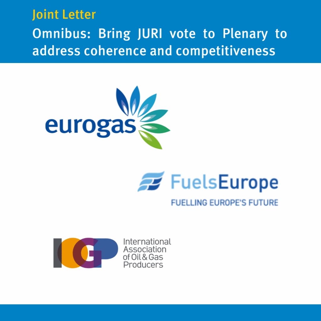 Omnibus: Bring JURI vote to Plenary to address coherence and competitiveness