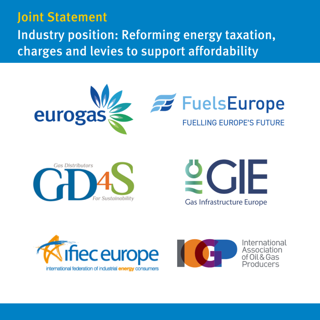 Joint Industry position: Reforming energy taxation, charges and levies to support affordability