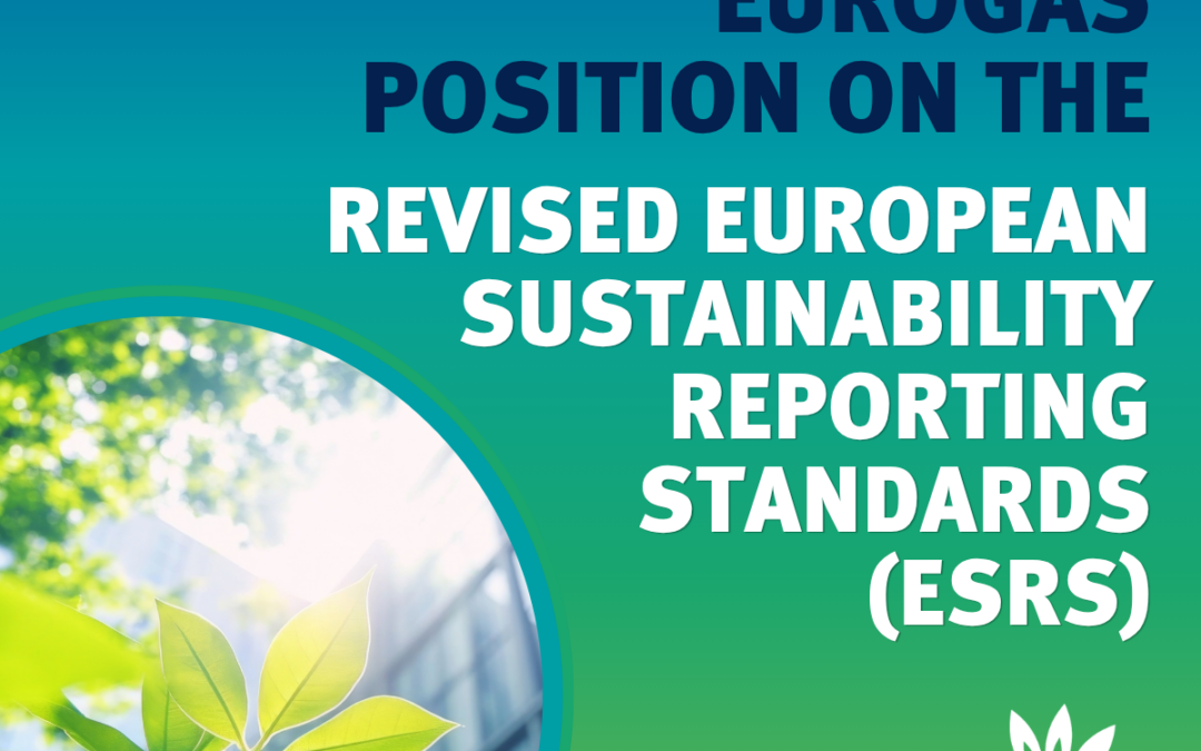 Eurogas Position: Revised European Sustainability Reporting Standards (ESRS)