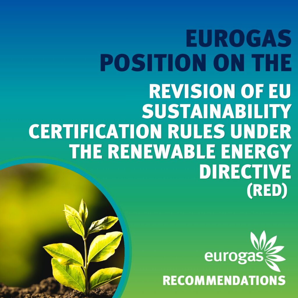Eurogas Position on the Revision of EU Sustainability Certification Rules under the Renewable Energy Directive (RED)