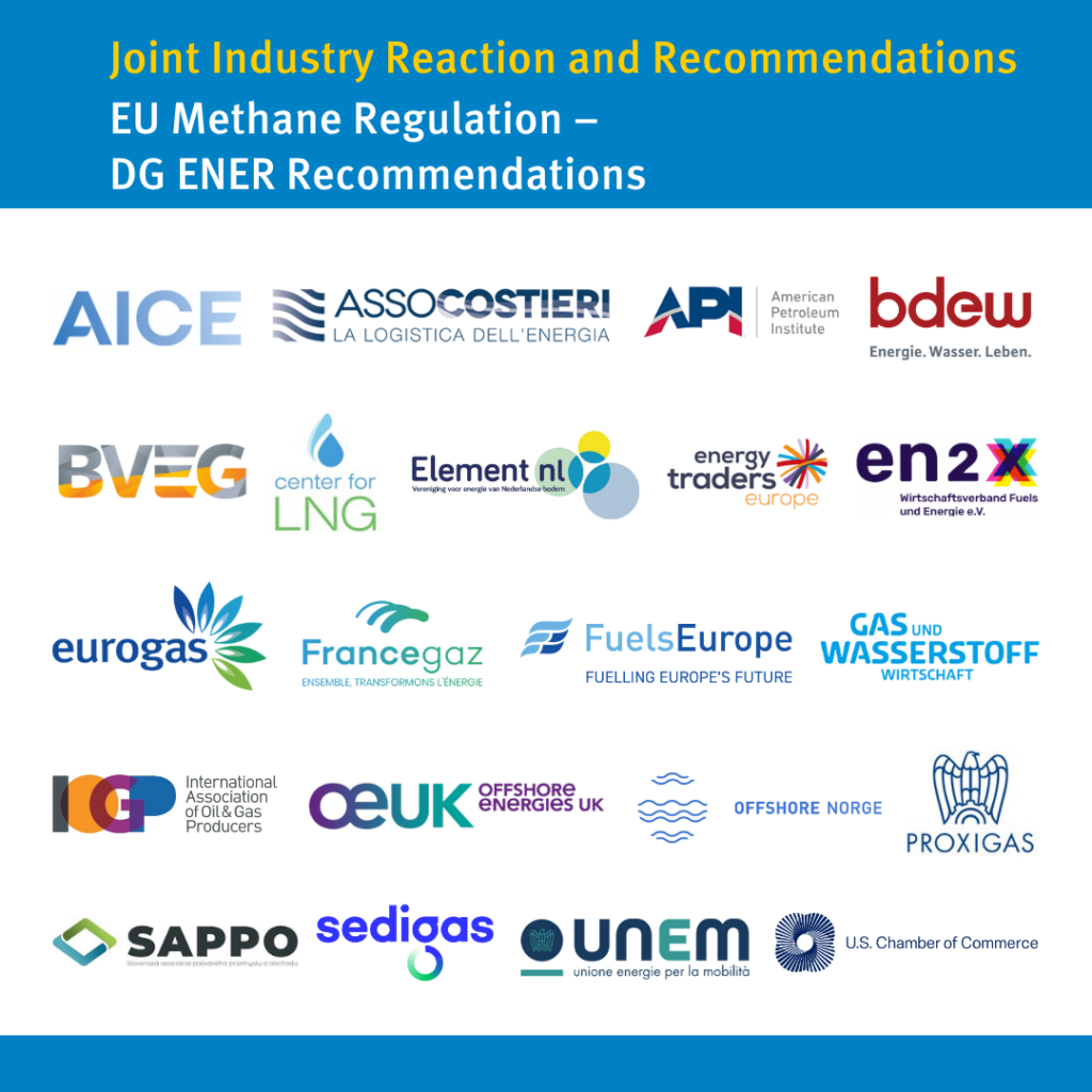 Joint Industry Reaction and Recommendations: EU Methane Regulation – DG ENER Recommendations