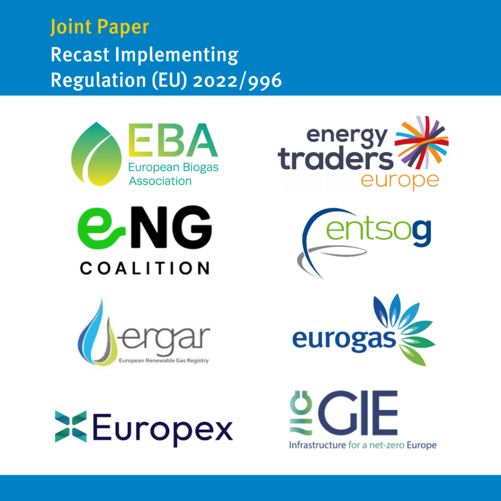 Joint Paper on Recast Implementing Regulation (EU) 2022/996